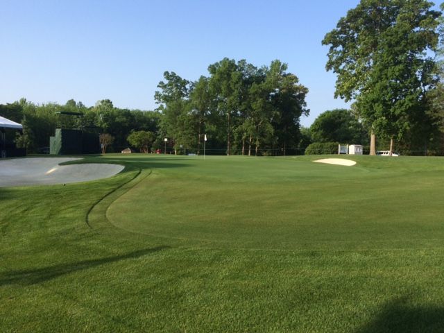 hole 10 green at wells fargo golf championship