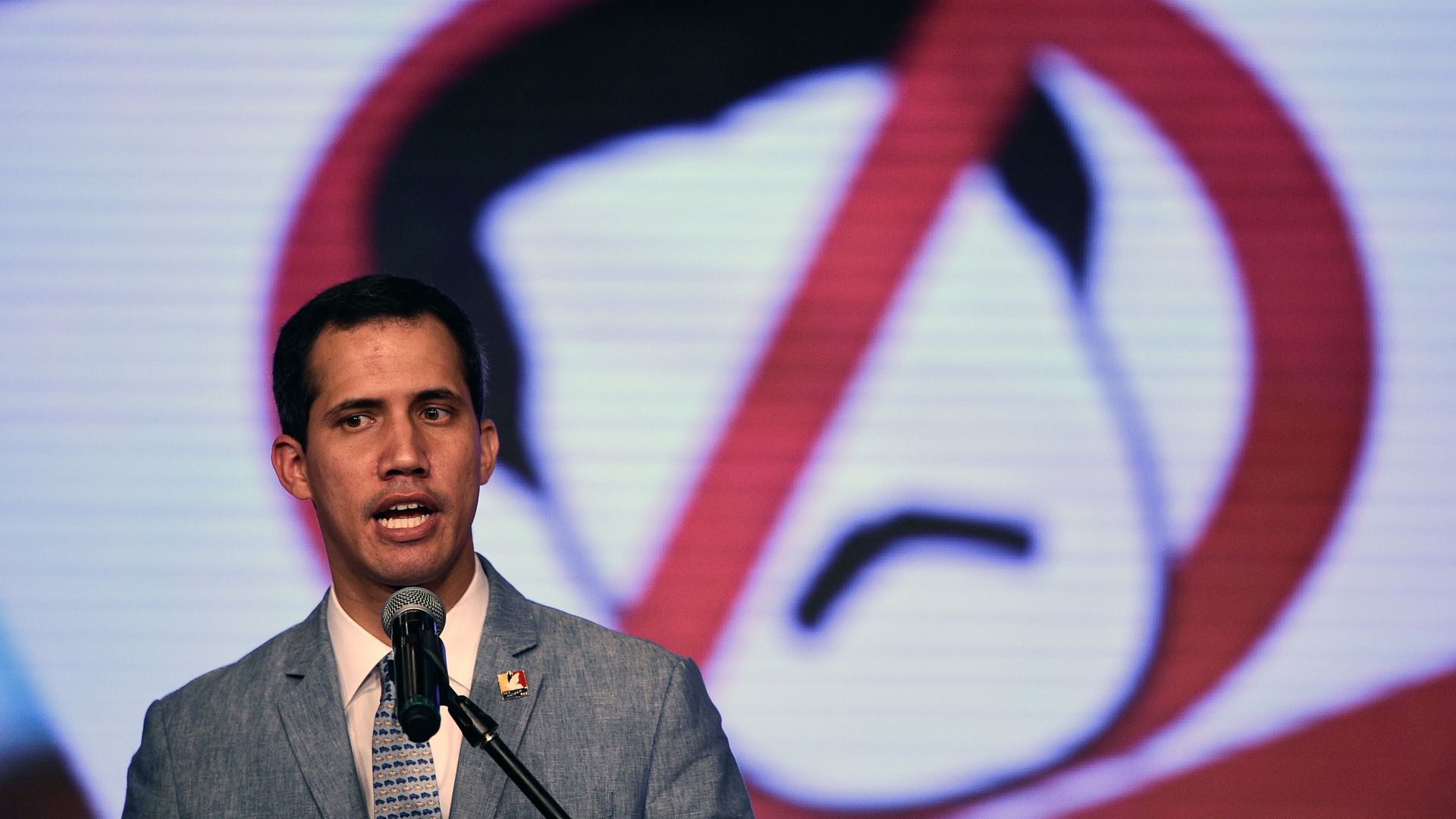 President of Venezuela's National Assembly and interim president, Juan Guaido. 