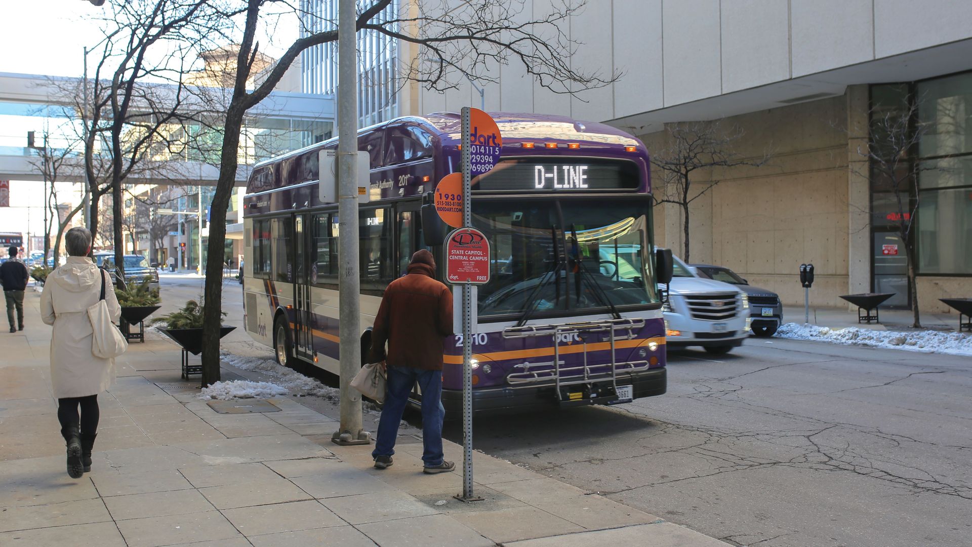 A photo of a public transit bus