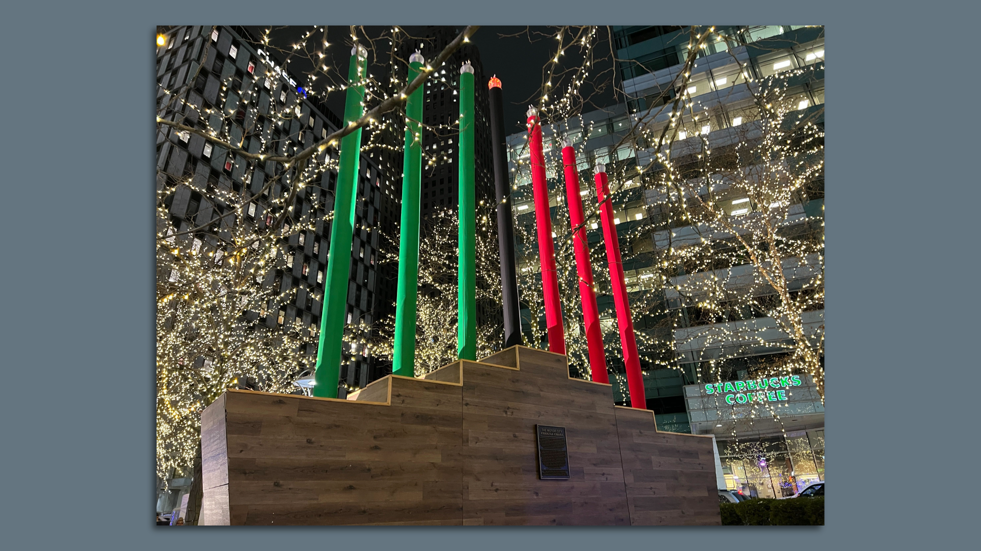 The world's largest Kwanzaa Kinara in Detroit