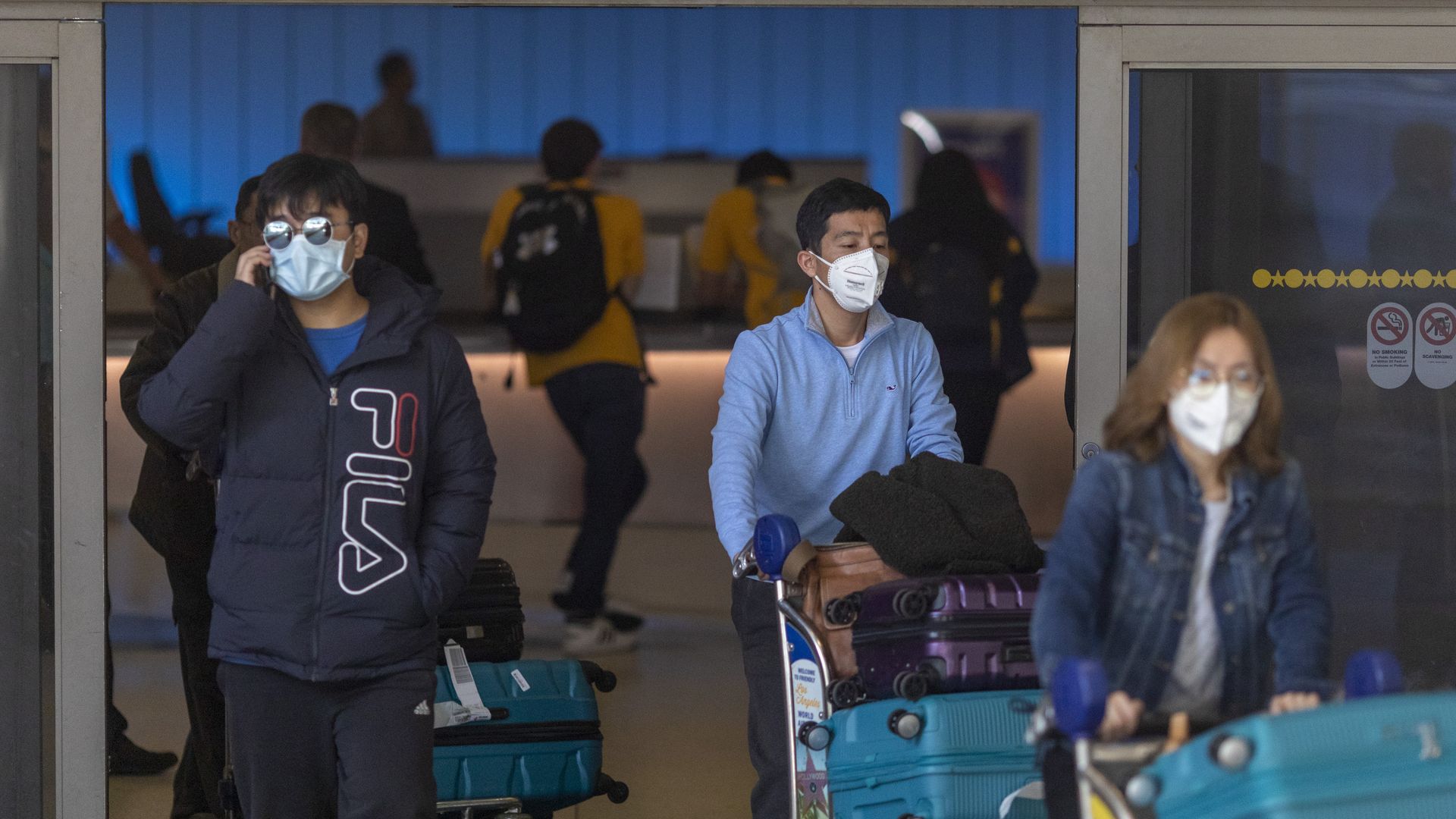 Travelers from LAX