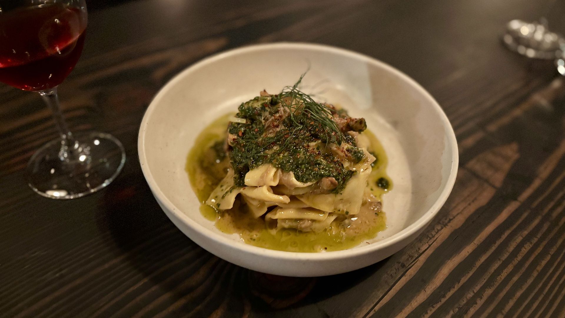 Duck ragu and pappardelle from San Francisco based Bar Jabroni