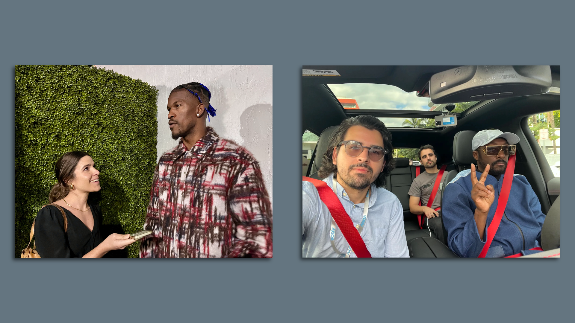 Martin and Sommer with Jimmy Butler and will.i.am