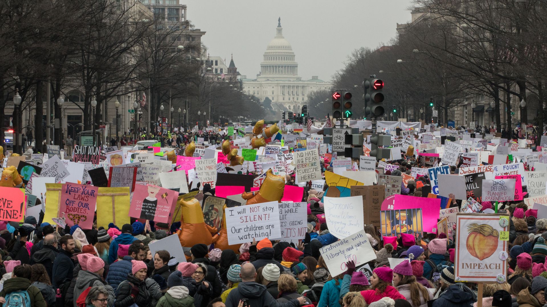 The Women's March in DC in 2019