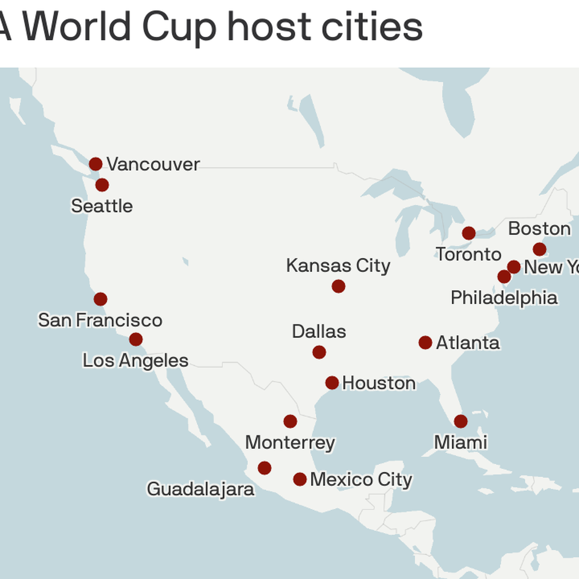 FIFA Announces 16 Host Cities For 2026 World Cup Across USA