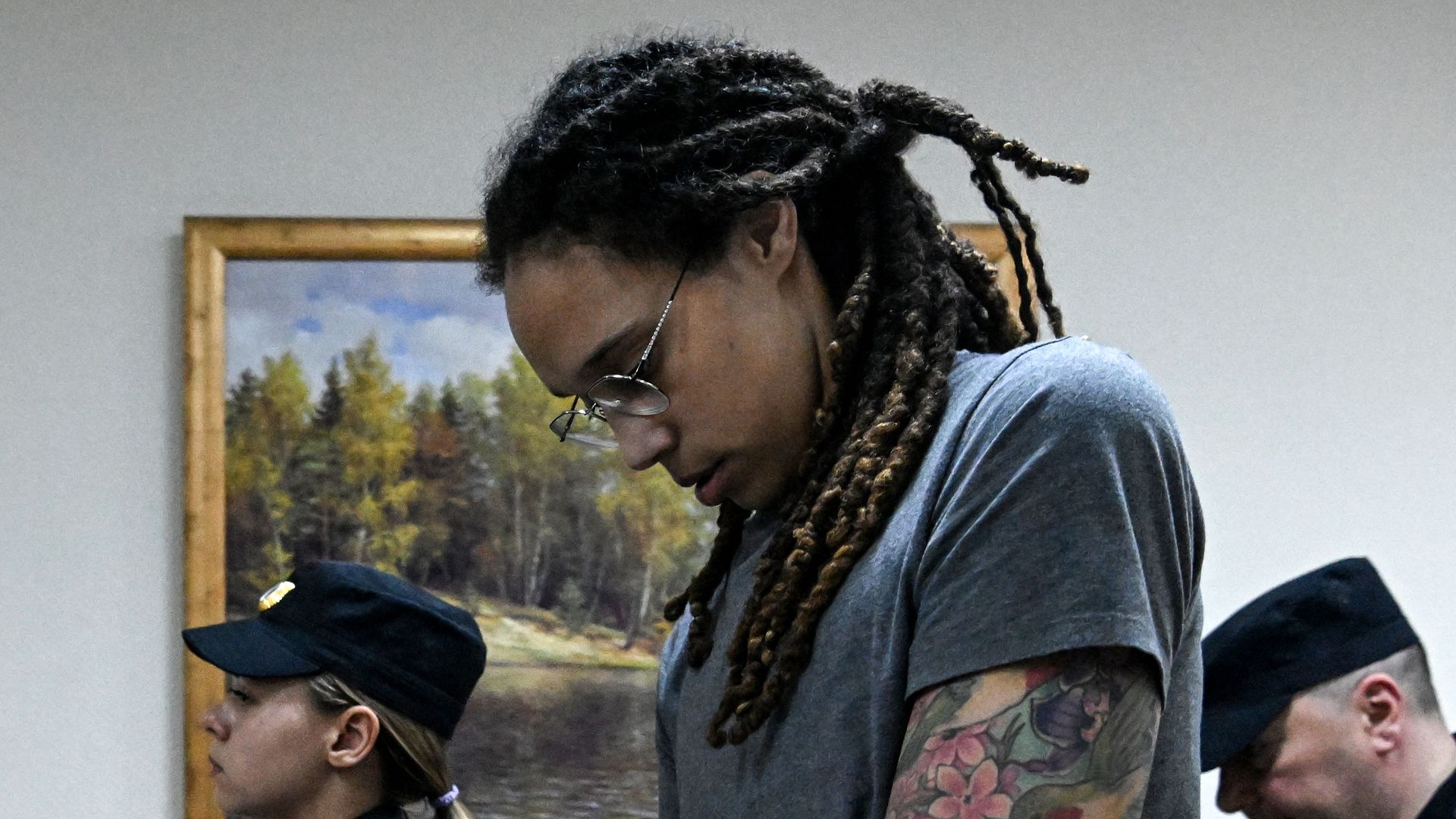 US Women's National Basketball Association (WNBA) basketball player Brittney Griner, who was detained at Moscow's Sheremetyevo airport.