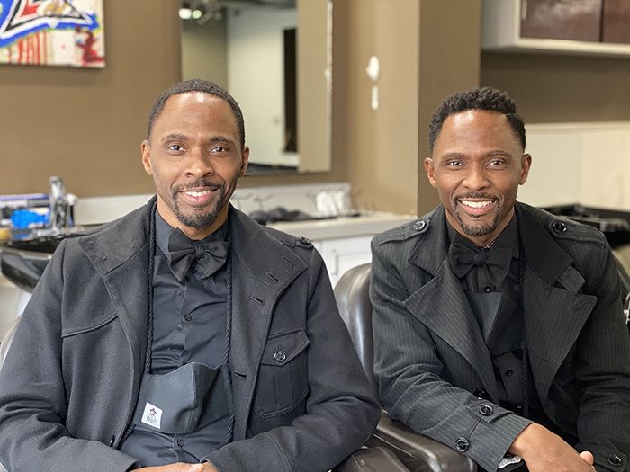 Damien and Jermaine Johnson of No Grease barbershop