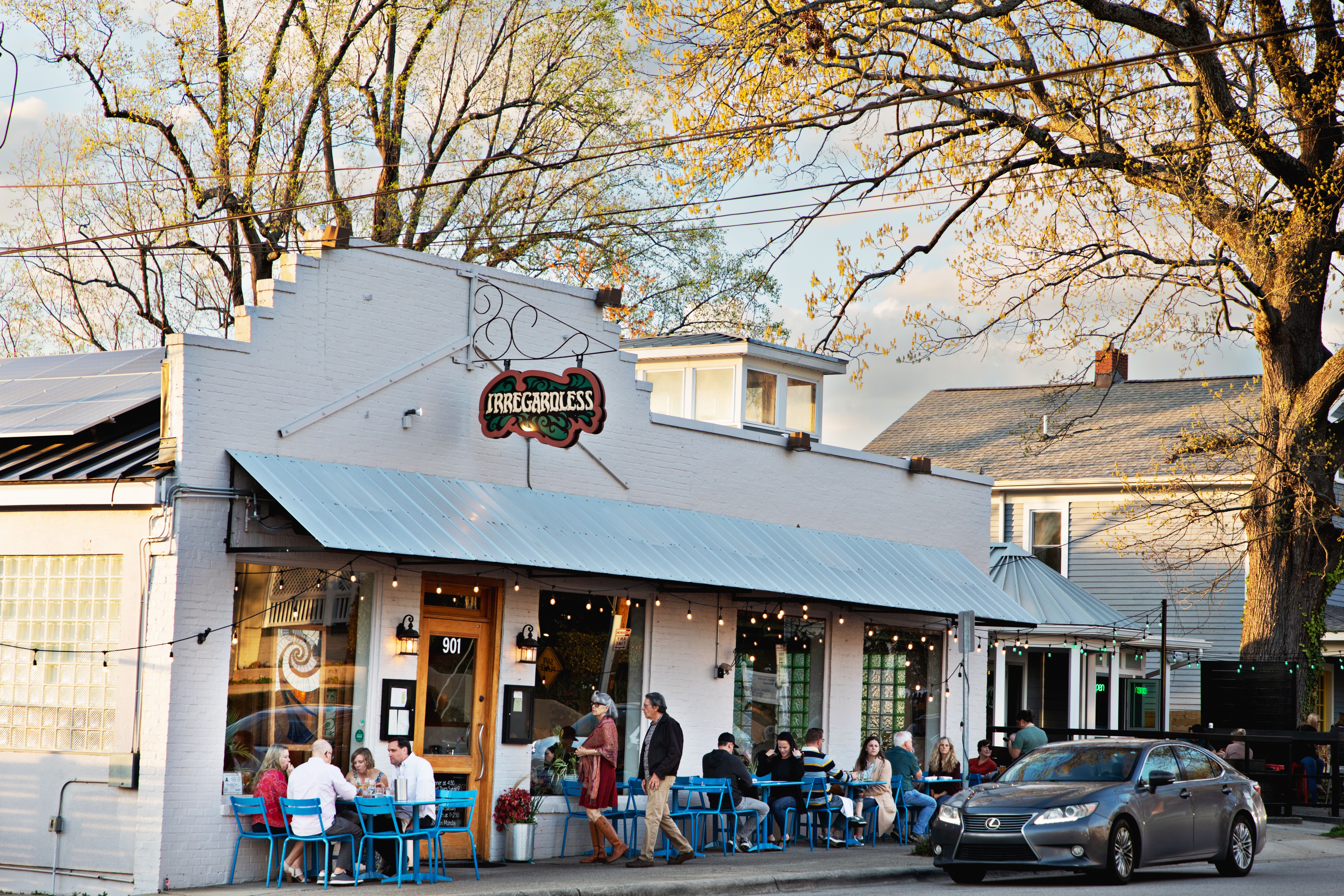 Irregardless' storefront in present day