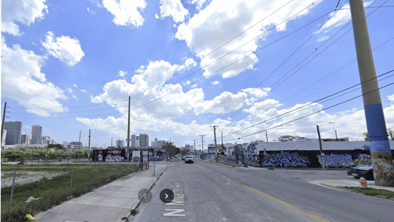 A GIF of a Wynwood street corner showing development changes over time.