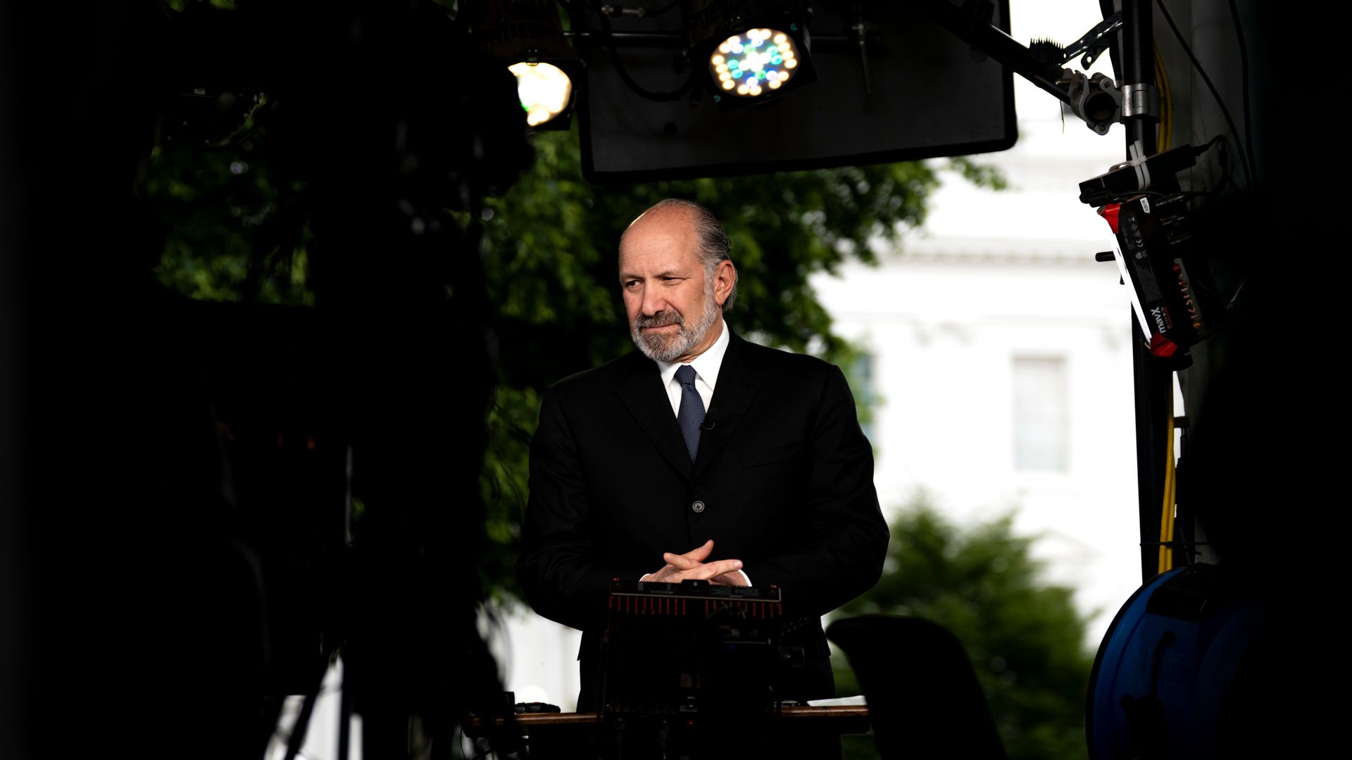 Commerce Secretary Howard Lutnick outside the White House. 