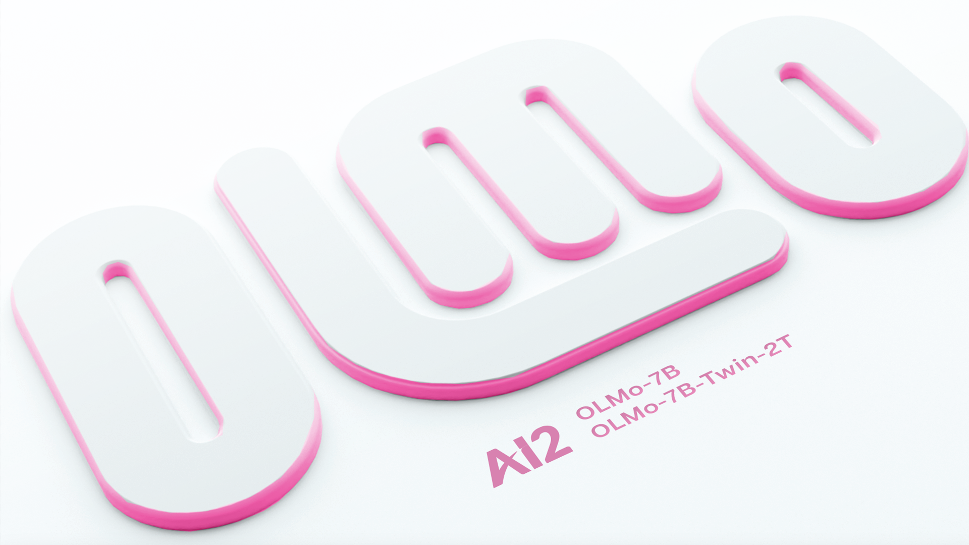 logo for the new open language model from AI2: OLMo 7B