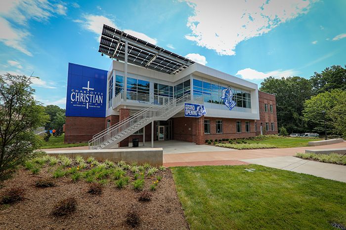 Exterior of Charlotte Christian School.