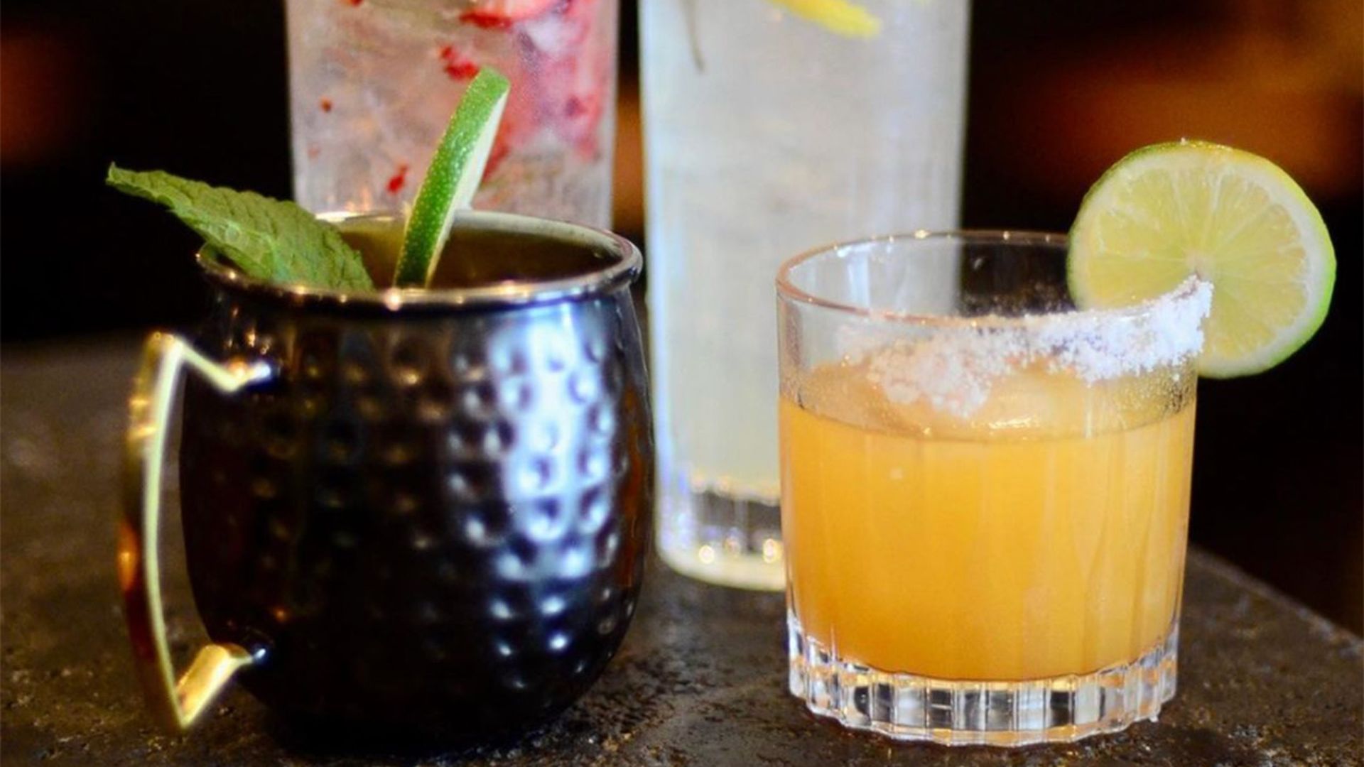 Four cocktails at 101 Beer Kitchen