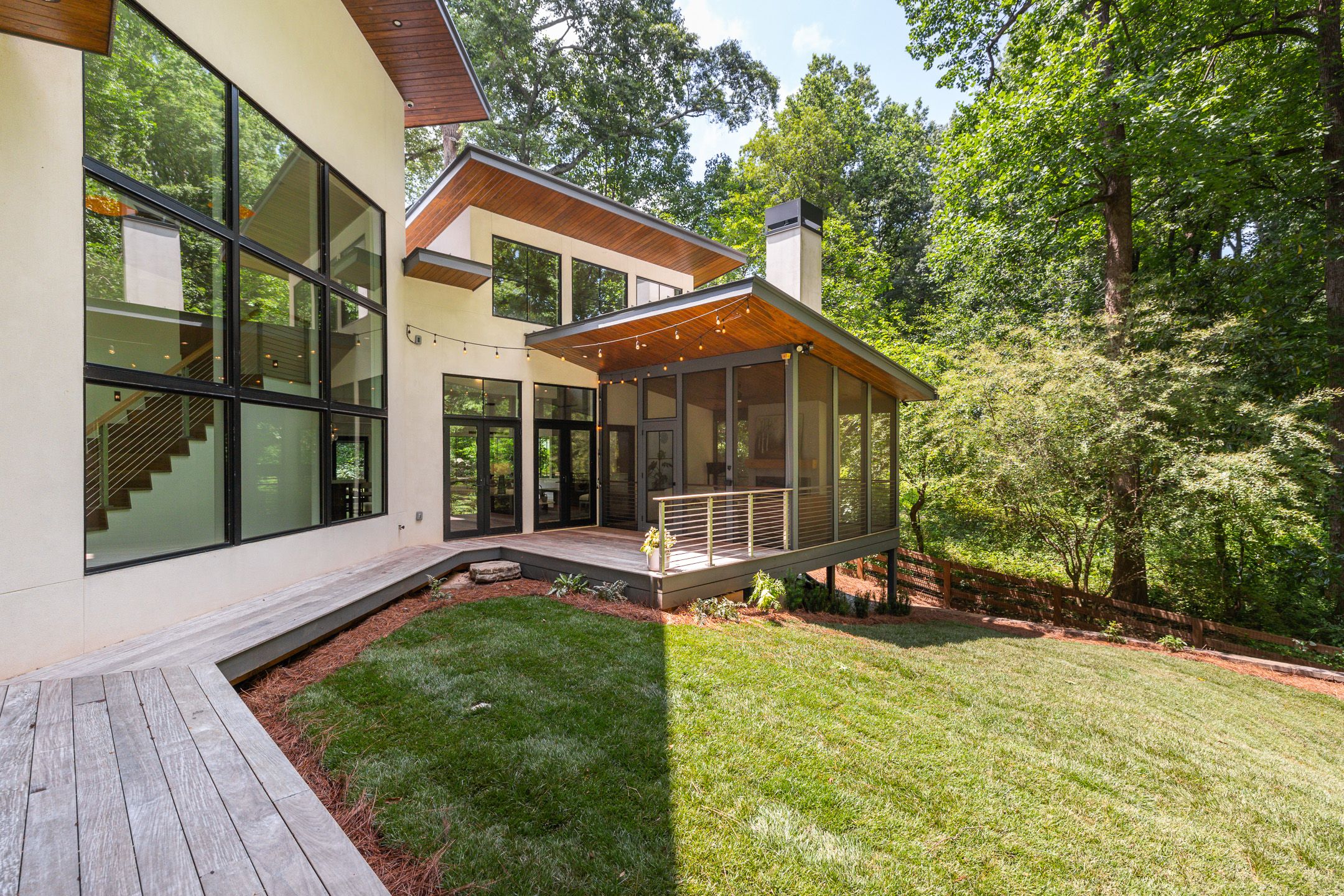 View of the backyard.