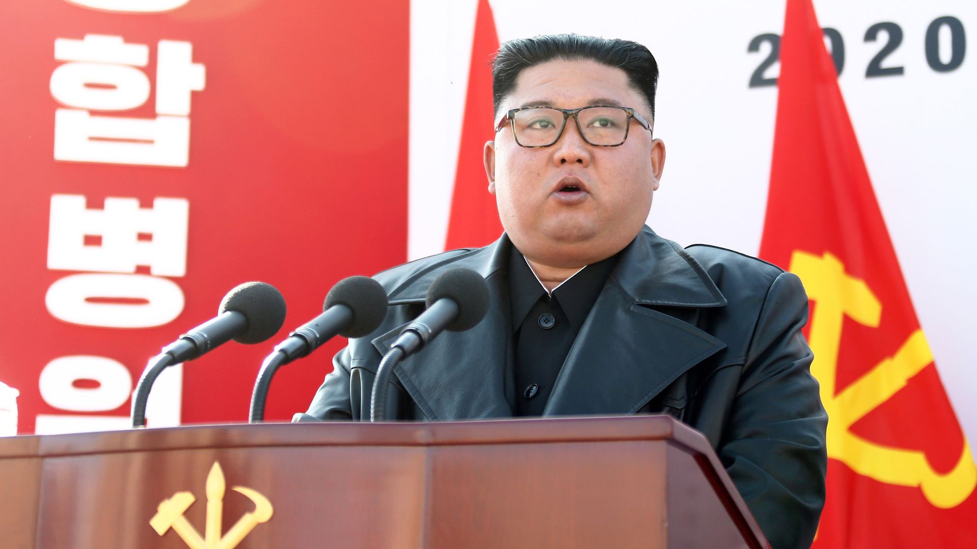 North Korean leader Kim Jong Un in the capital Pyongyang in 2020. 