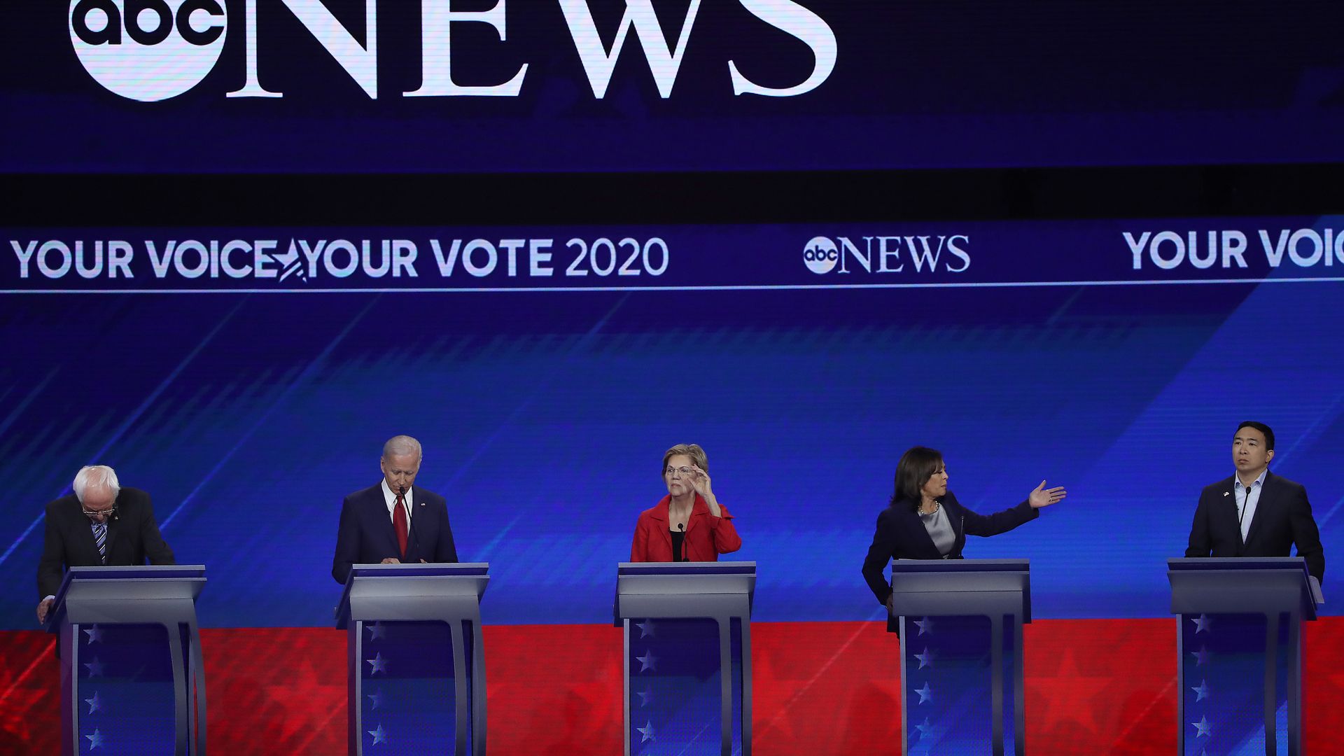The DNC debate stage from September.