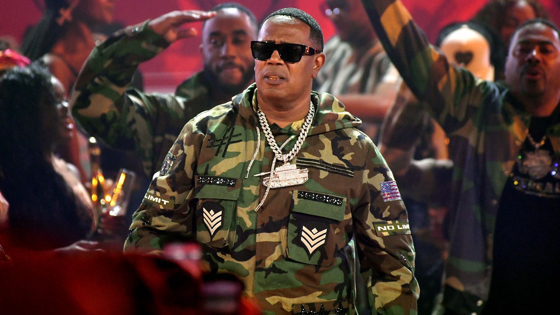 Photo shows Master P on stage
