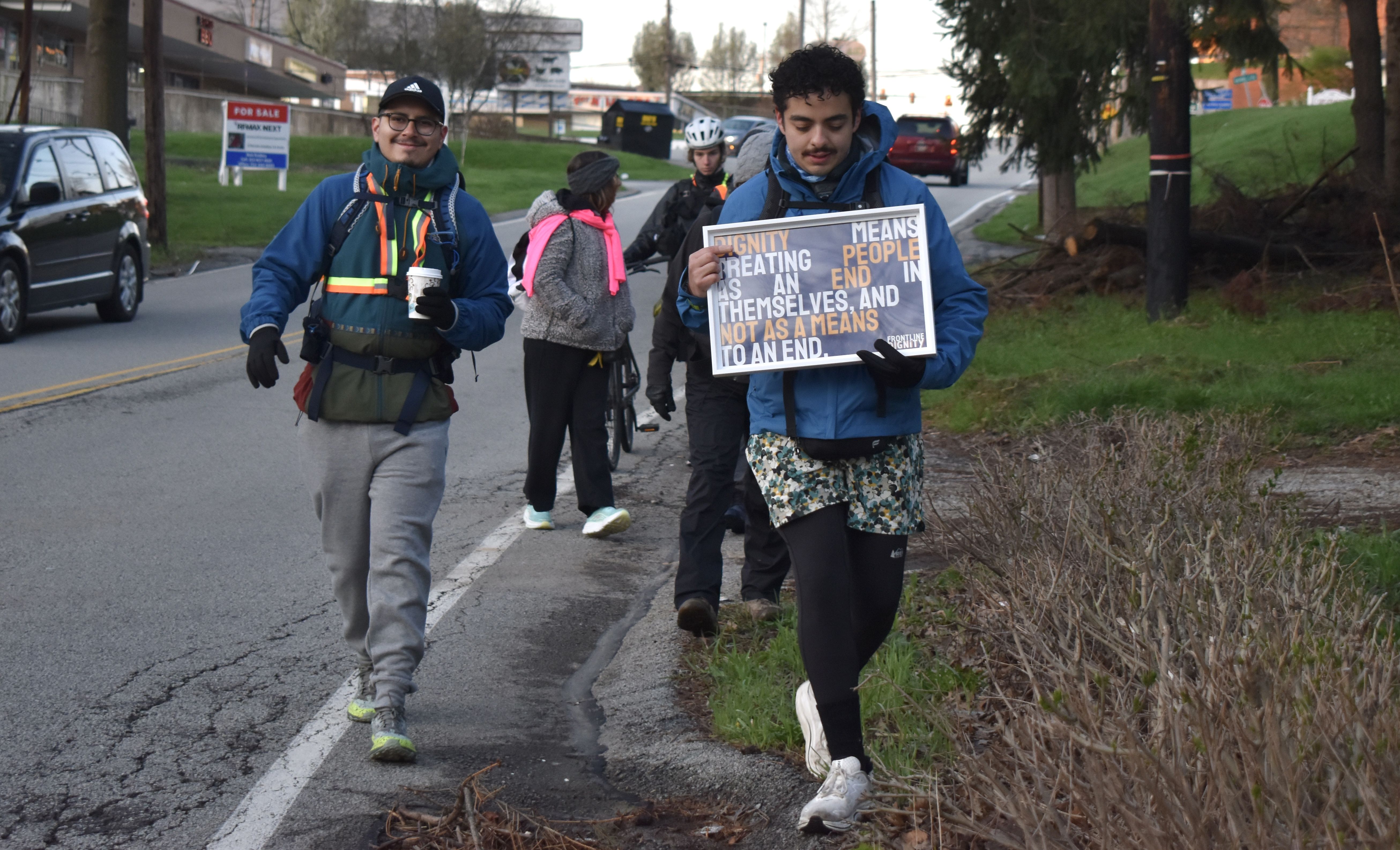 Pittsburgh advocates walk 130 miles to ICE detention center
