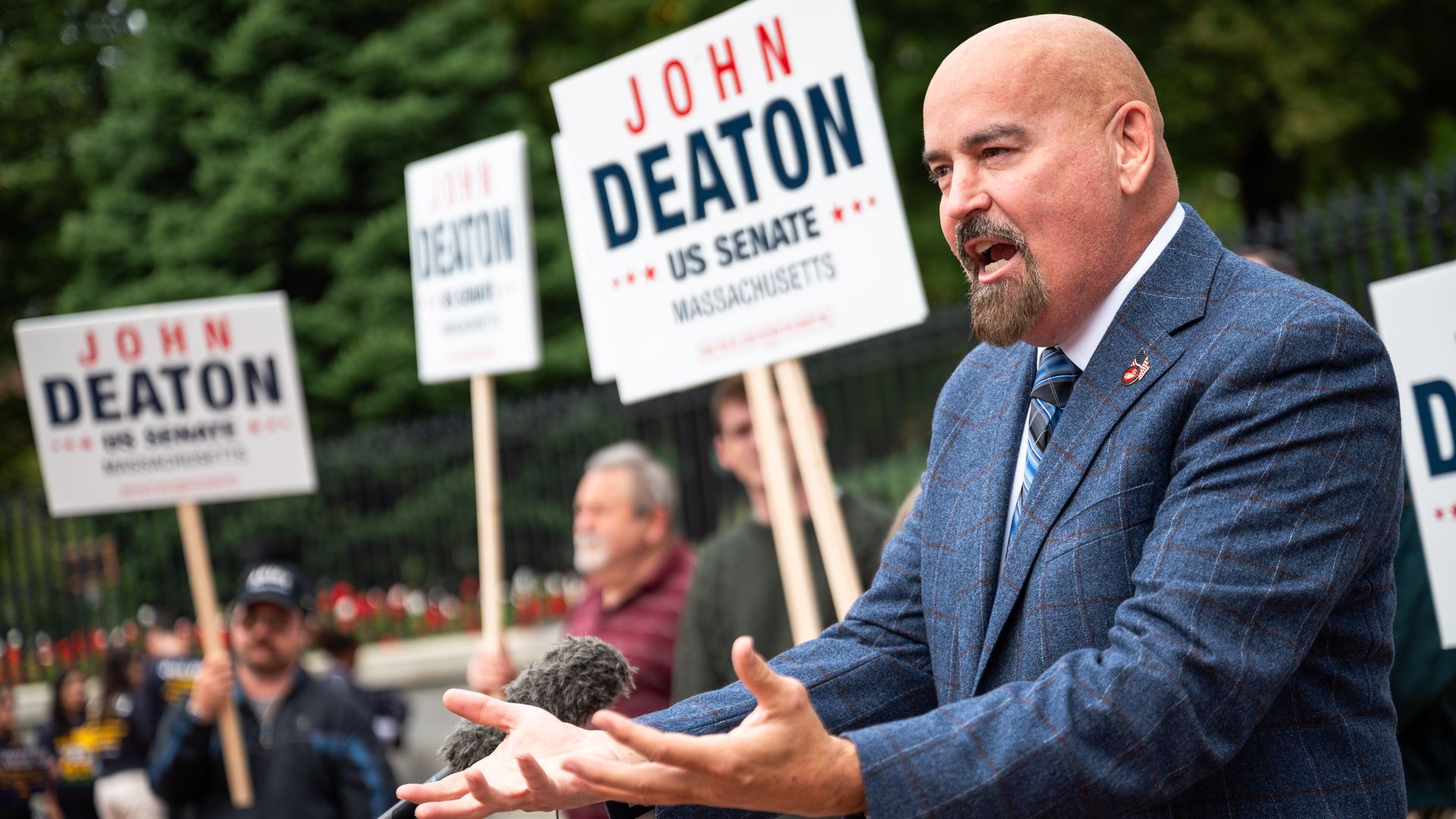 GOP candiate John Deaton at a press conference