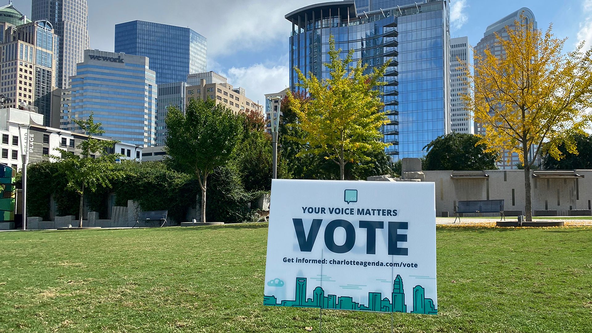 Agenda Votes sign 2020
