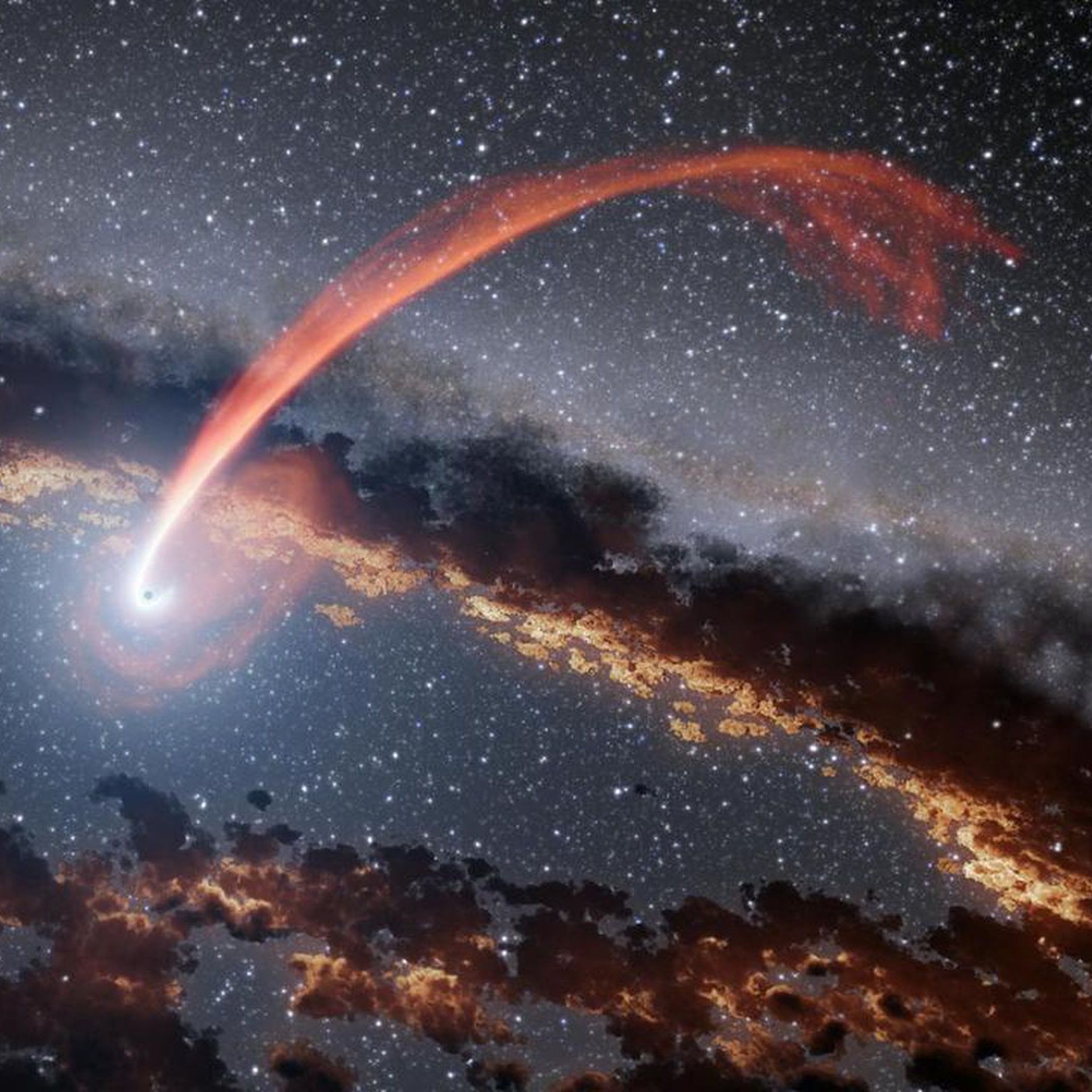 nasa black hole eats star