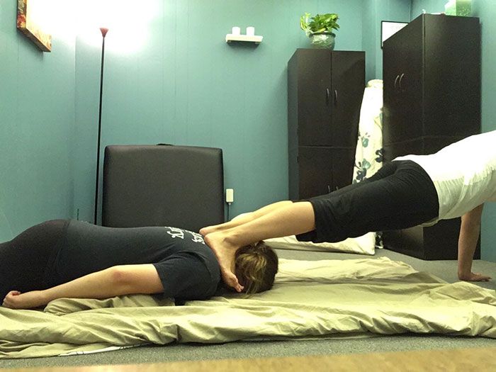 thai massage pose