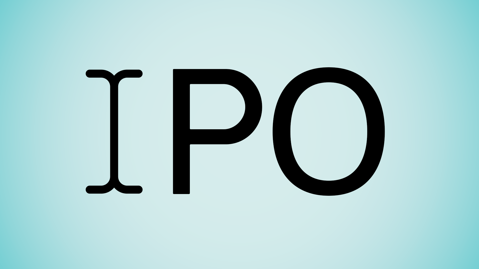 Animated illustration of a blinking cursor forming the "I" in "IPO".