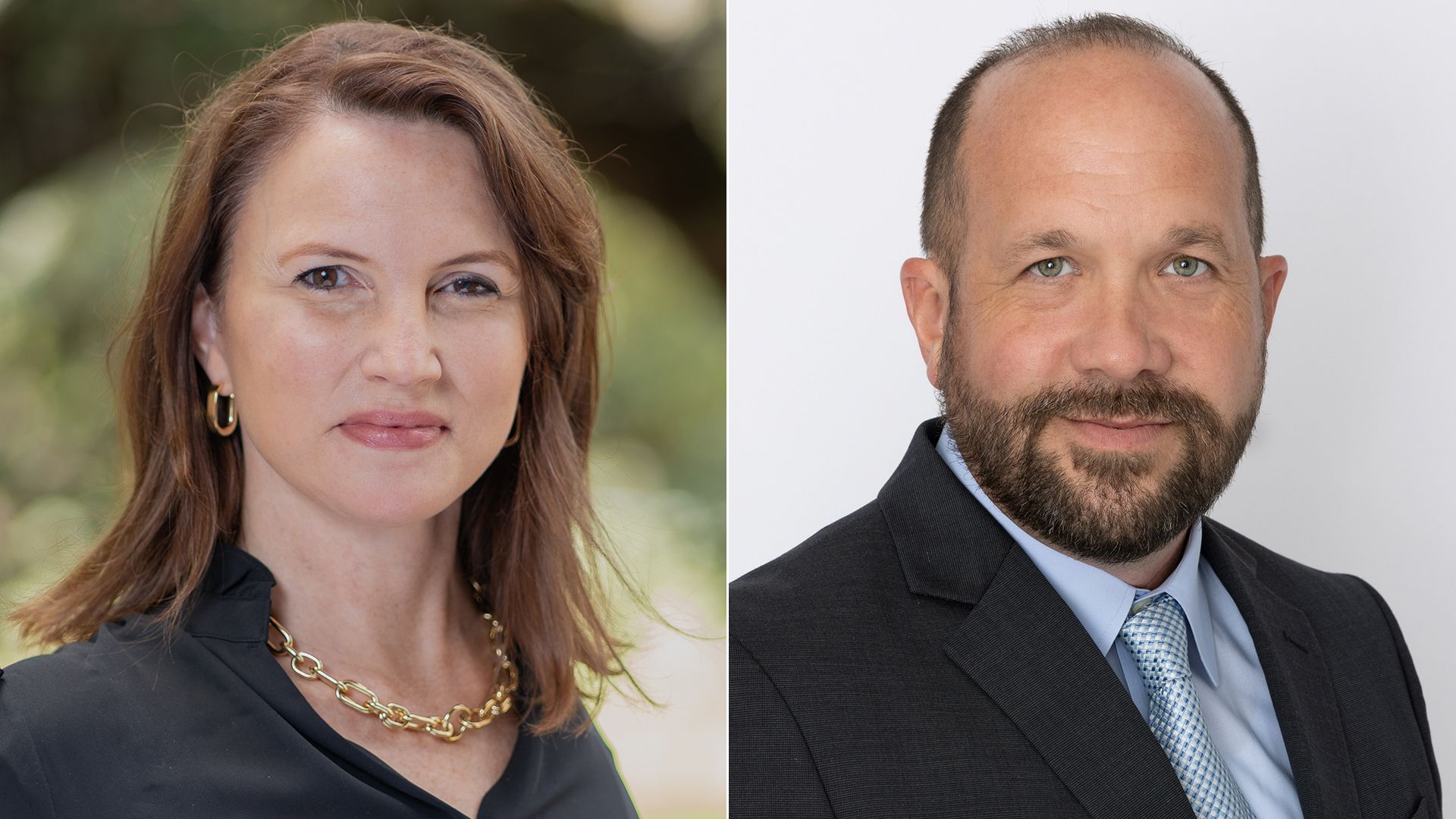 Photo shows headshots of Cara Lambright and Chris Maitre.