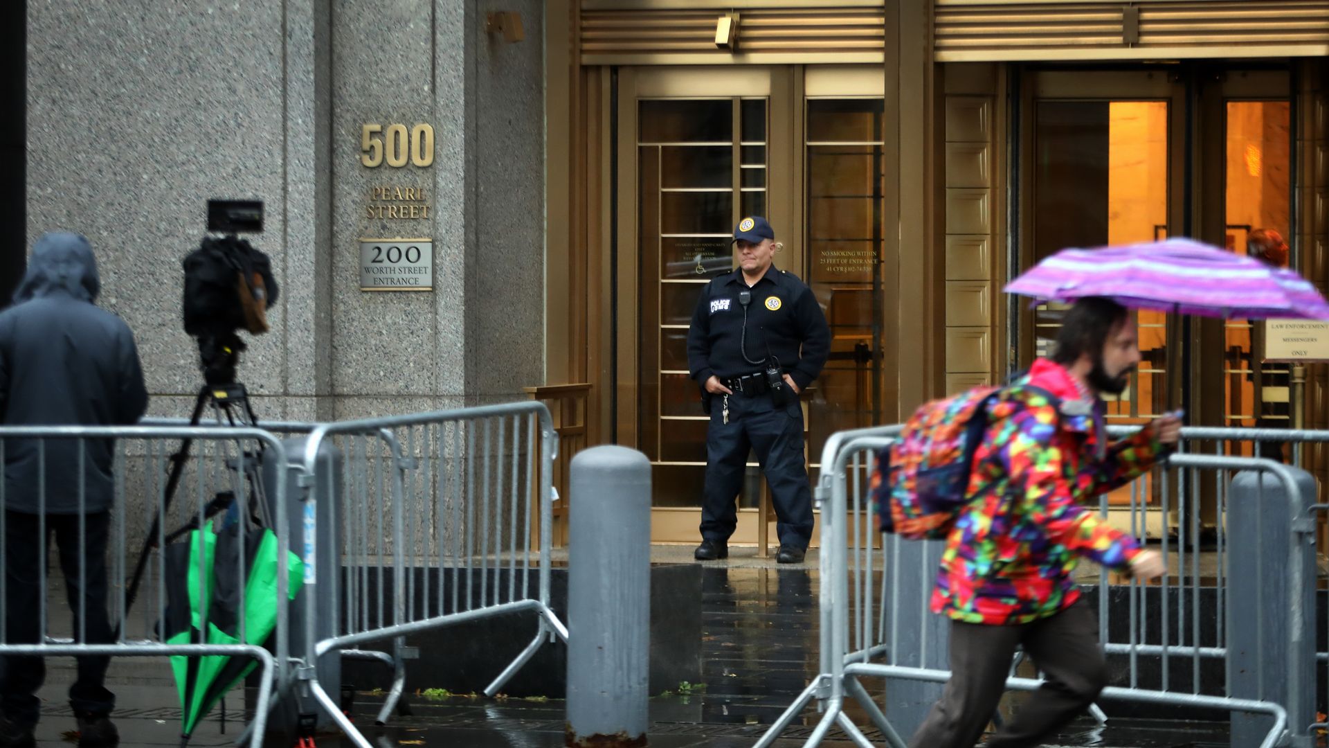 The courthouse in New York where Cesar Sayoc appeared