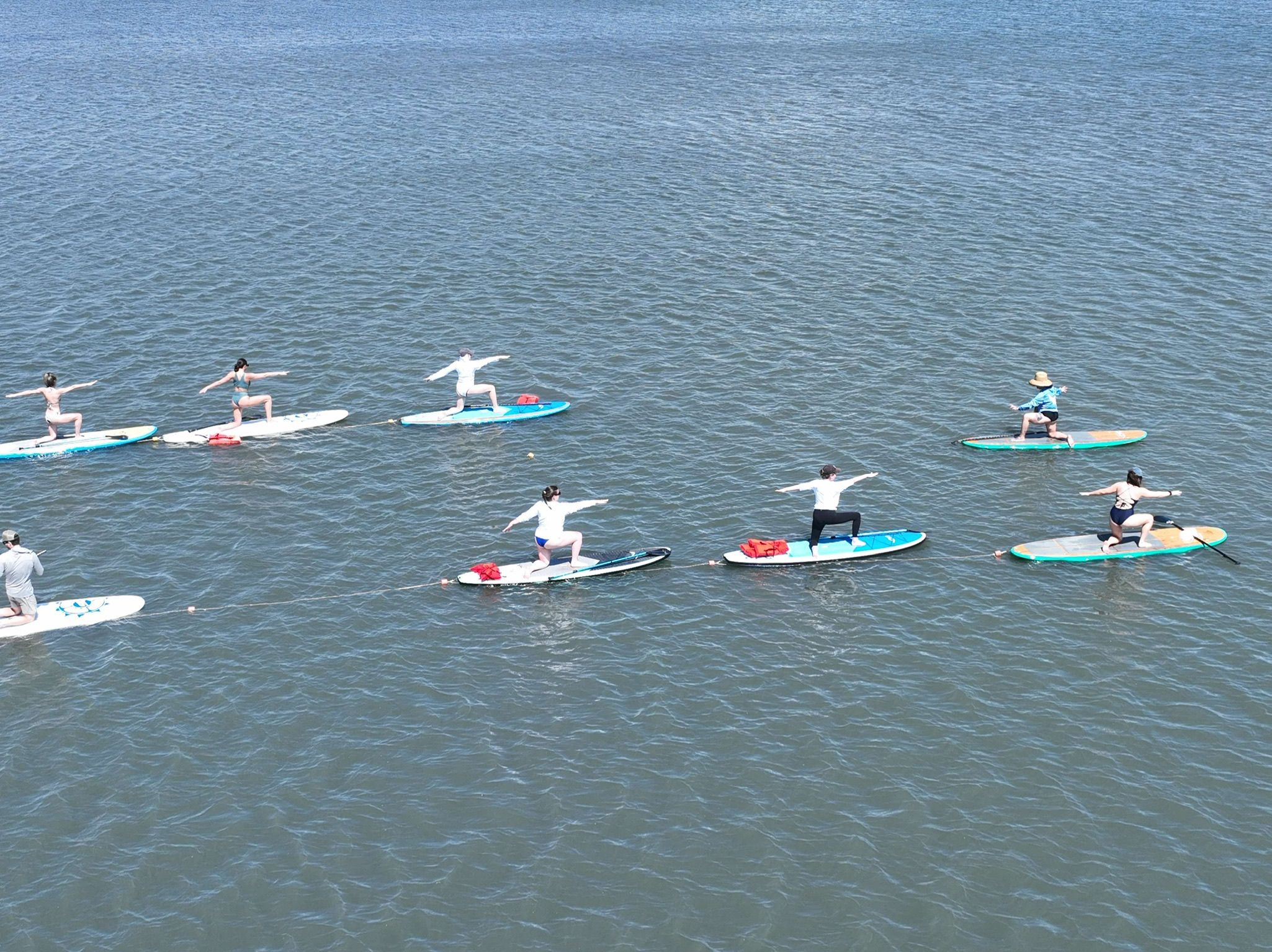 paddle board yoga