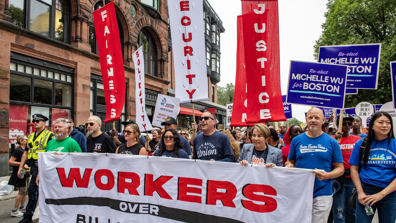 Photos: Labor Day "Workers Over Billionaires" protests held across U.S.