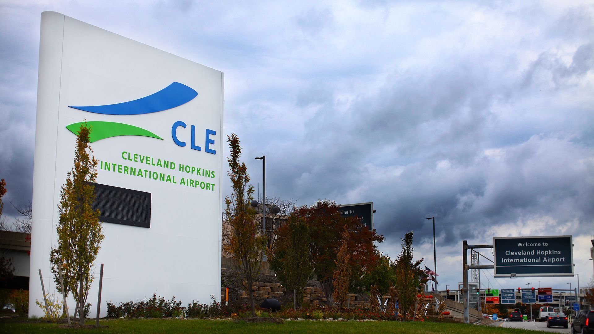 Sign outside CLE - Hopkins International Airport