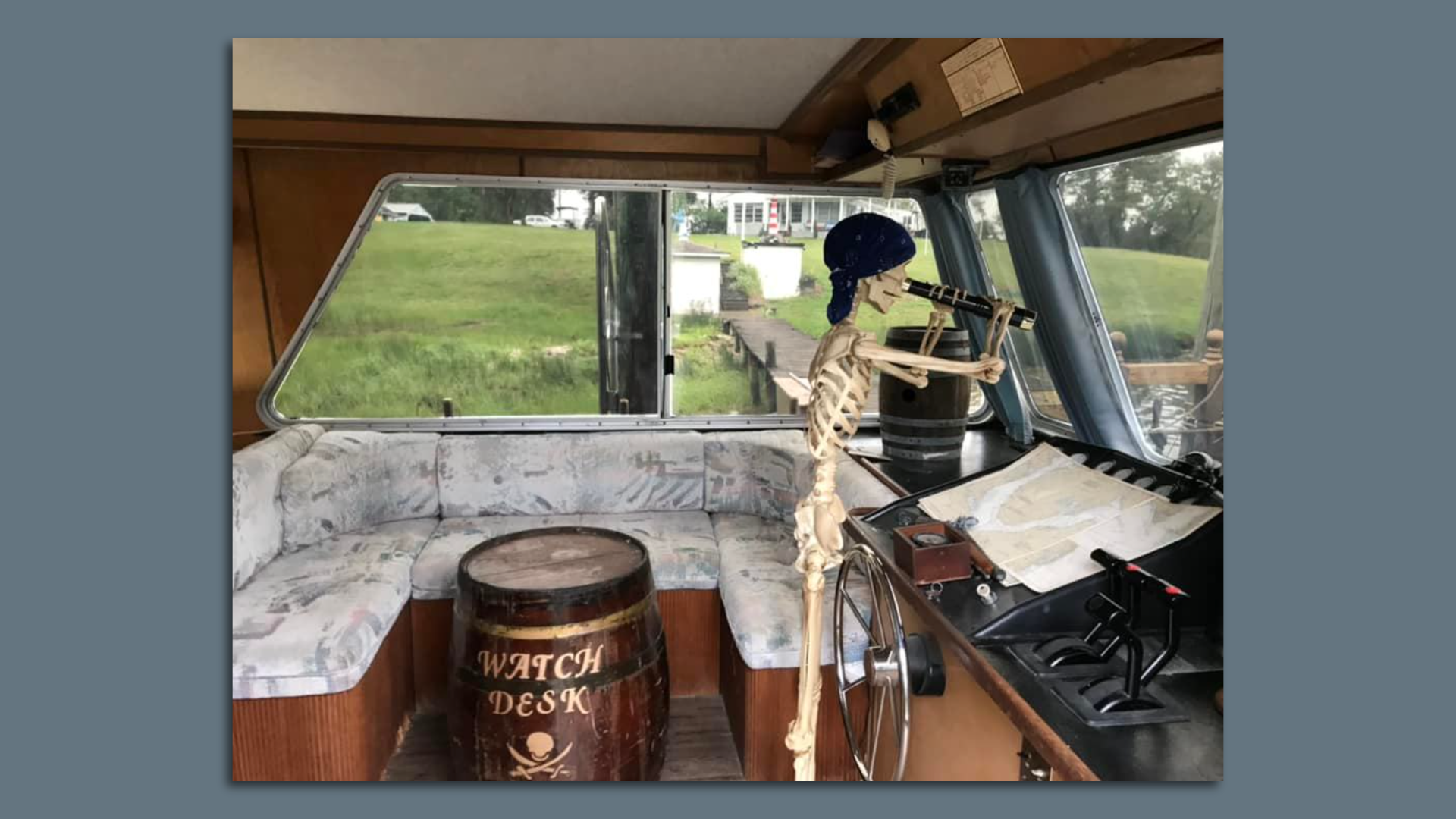 There's a Pirate Ship House Boat For Sale in Virginia, and It's