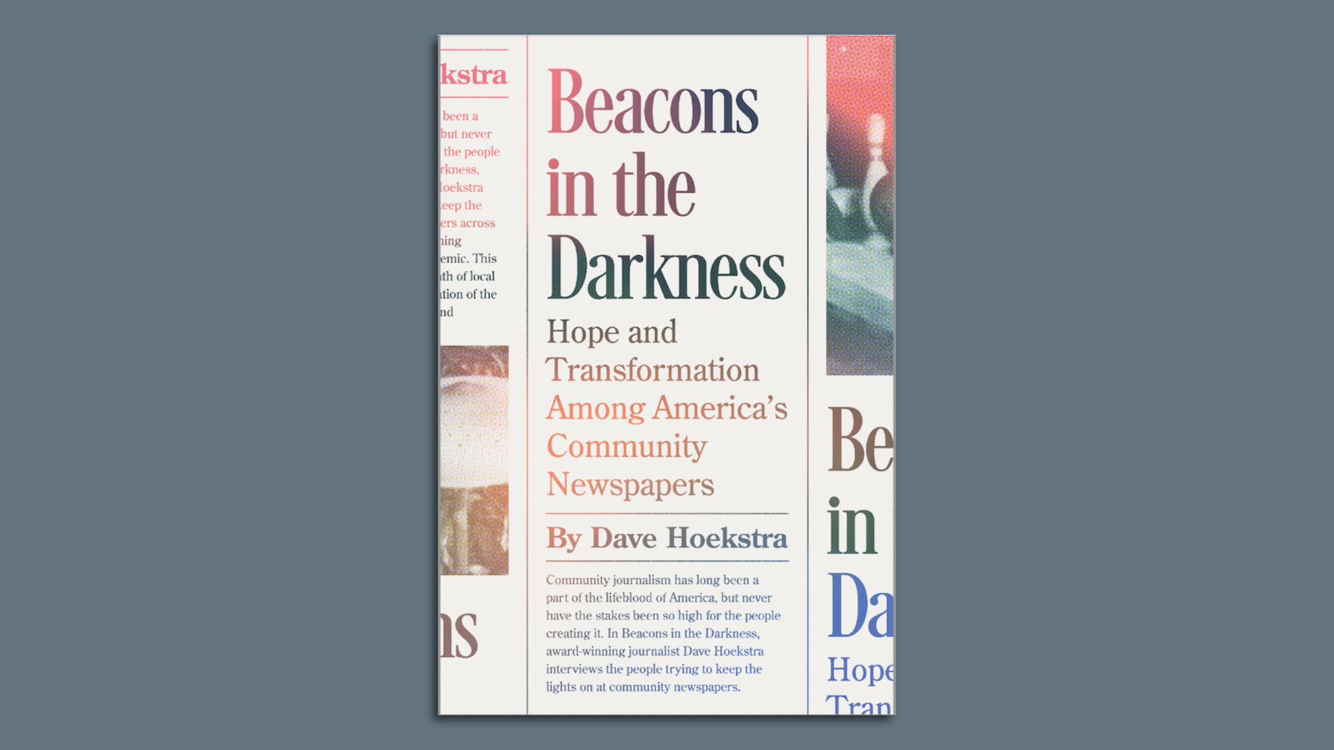 Book on a gray screen 