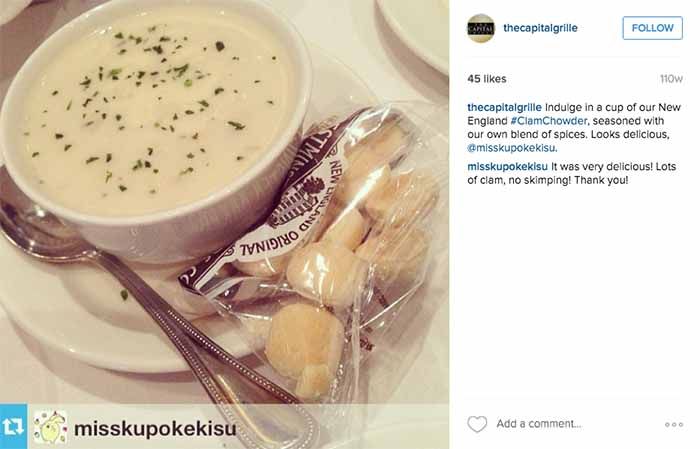 @thecapitalgrille via Instagram