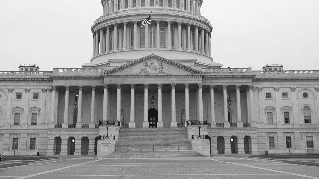 GIF of the world rolling in front of Congress