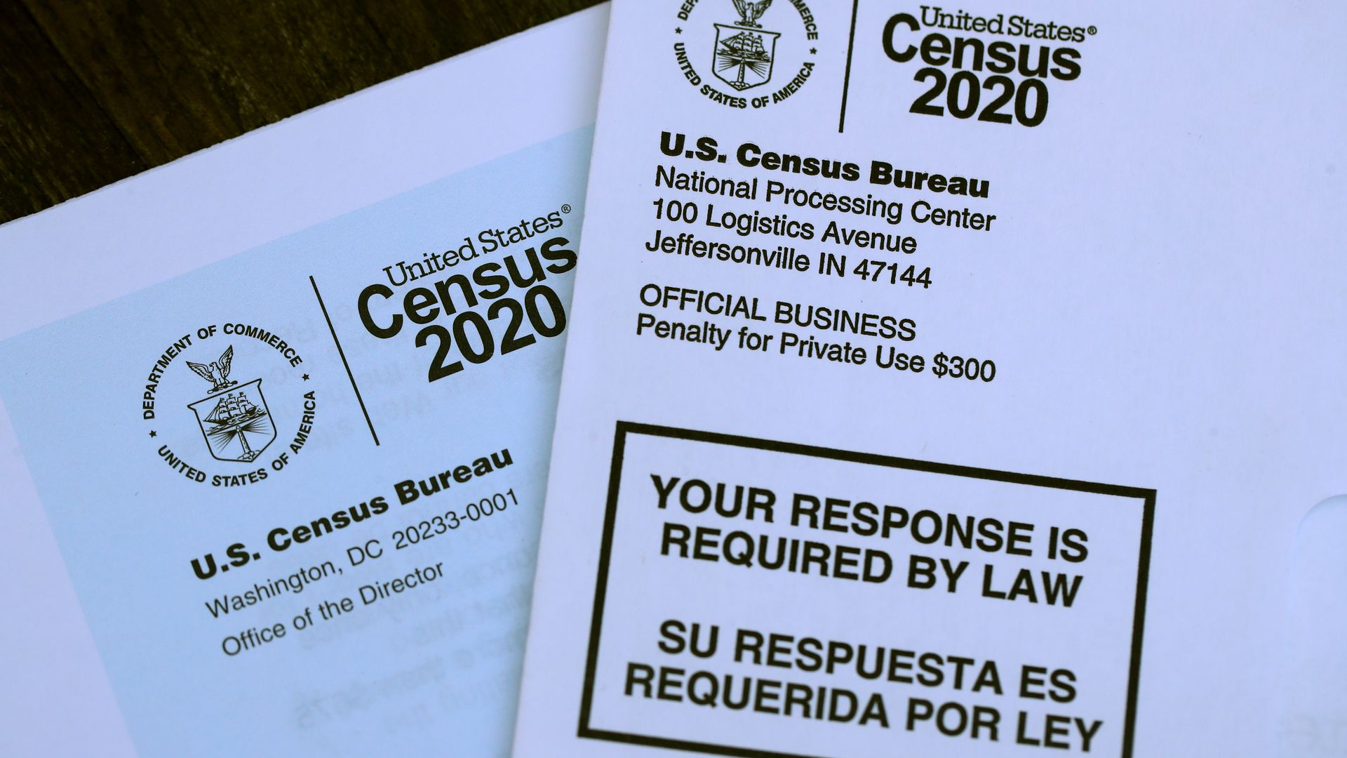 The U.S. Census logo appears on census materials received in the mail with an invitation to fill out census information online