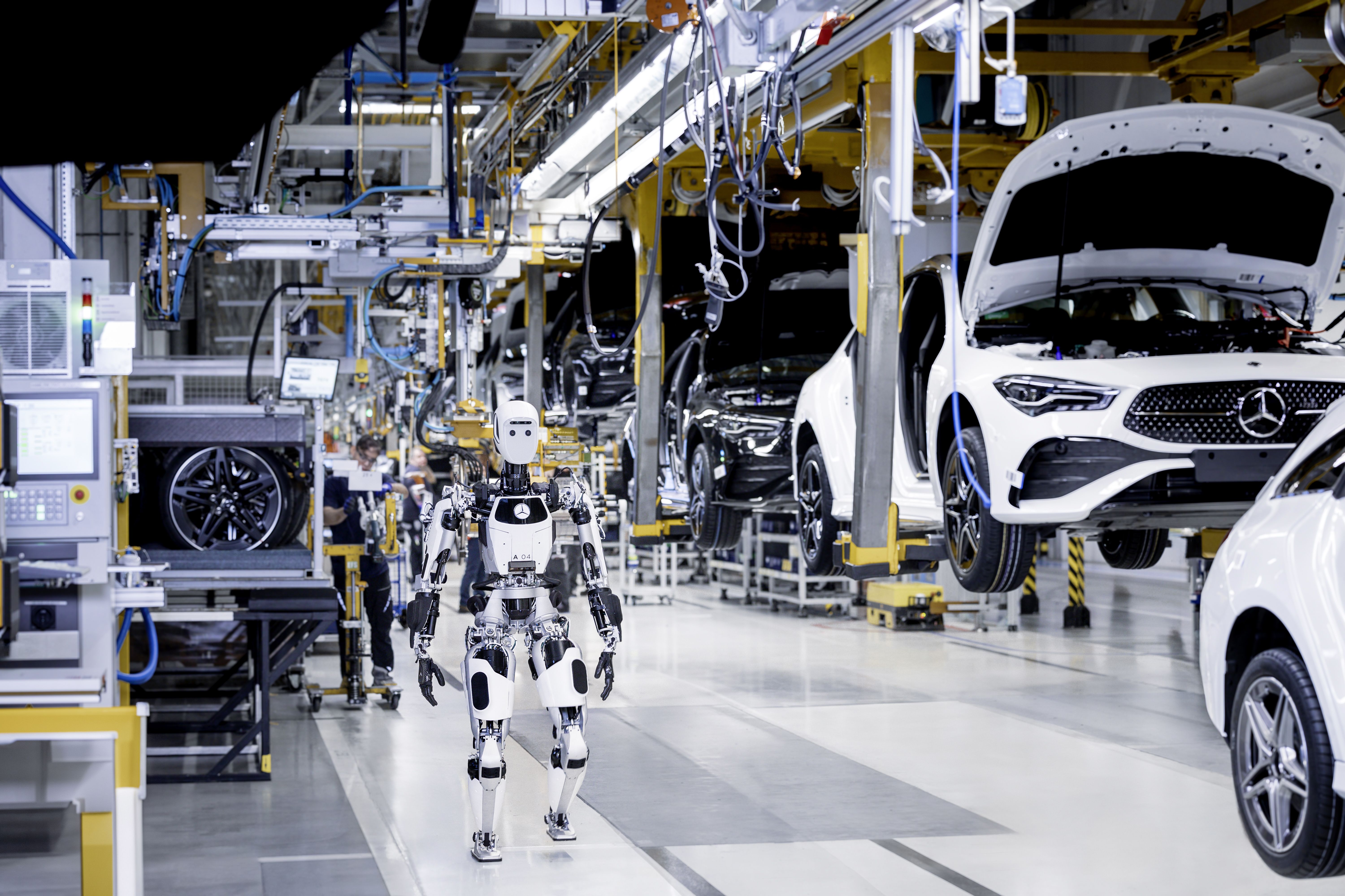 Humanoid robots are joining Mercedes' assembly line