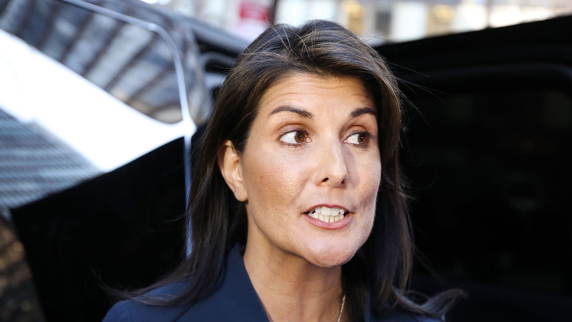 Nikki Haley talking.