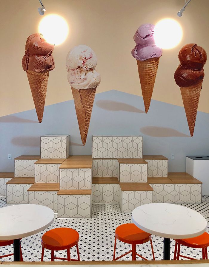 ice cream mural at jeni's in noda
