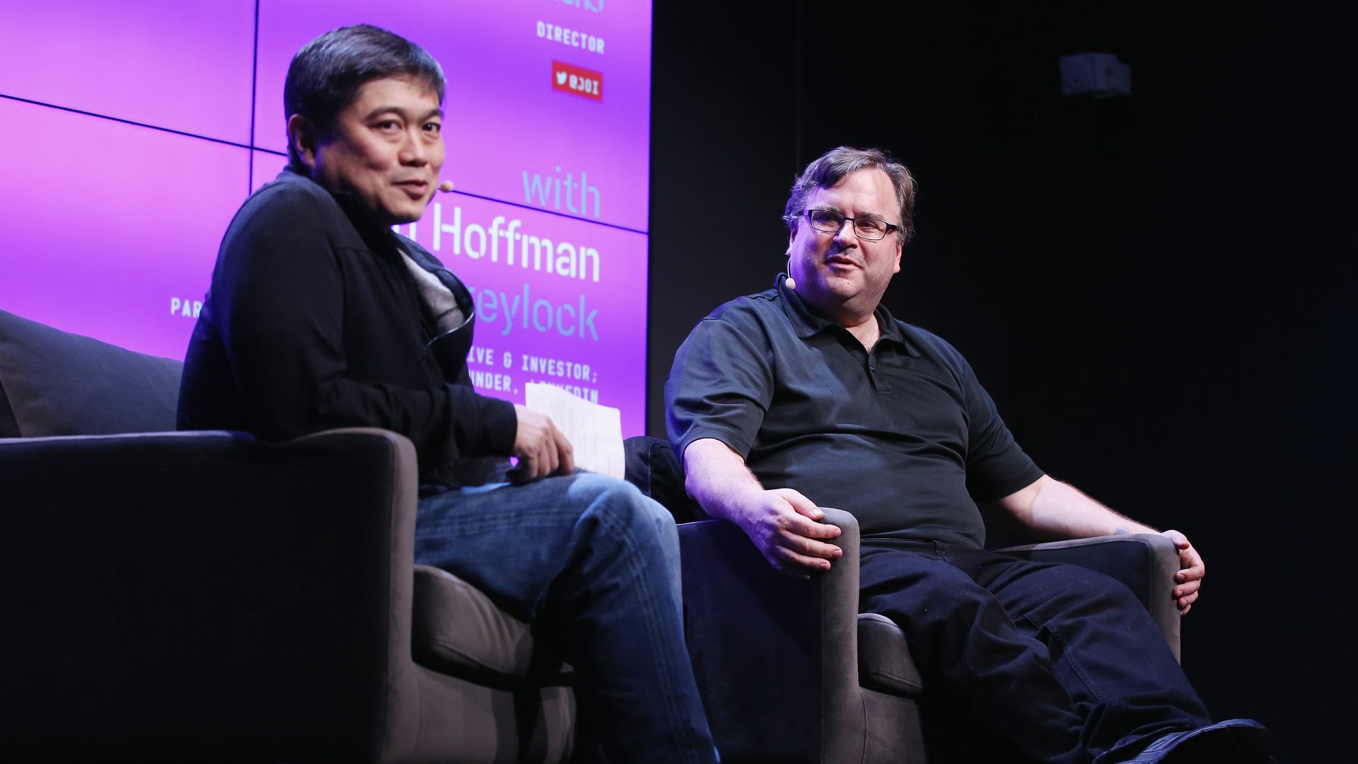 Joi Ito and Reid Hoffman