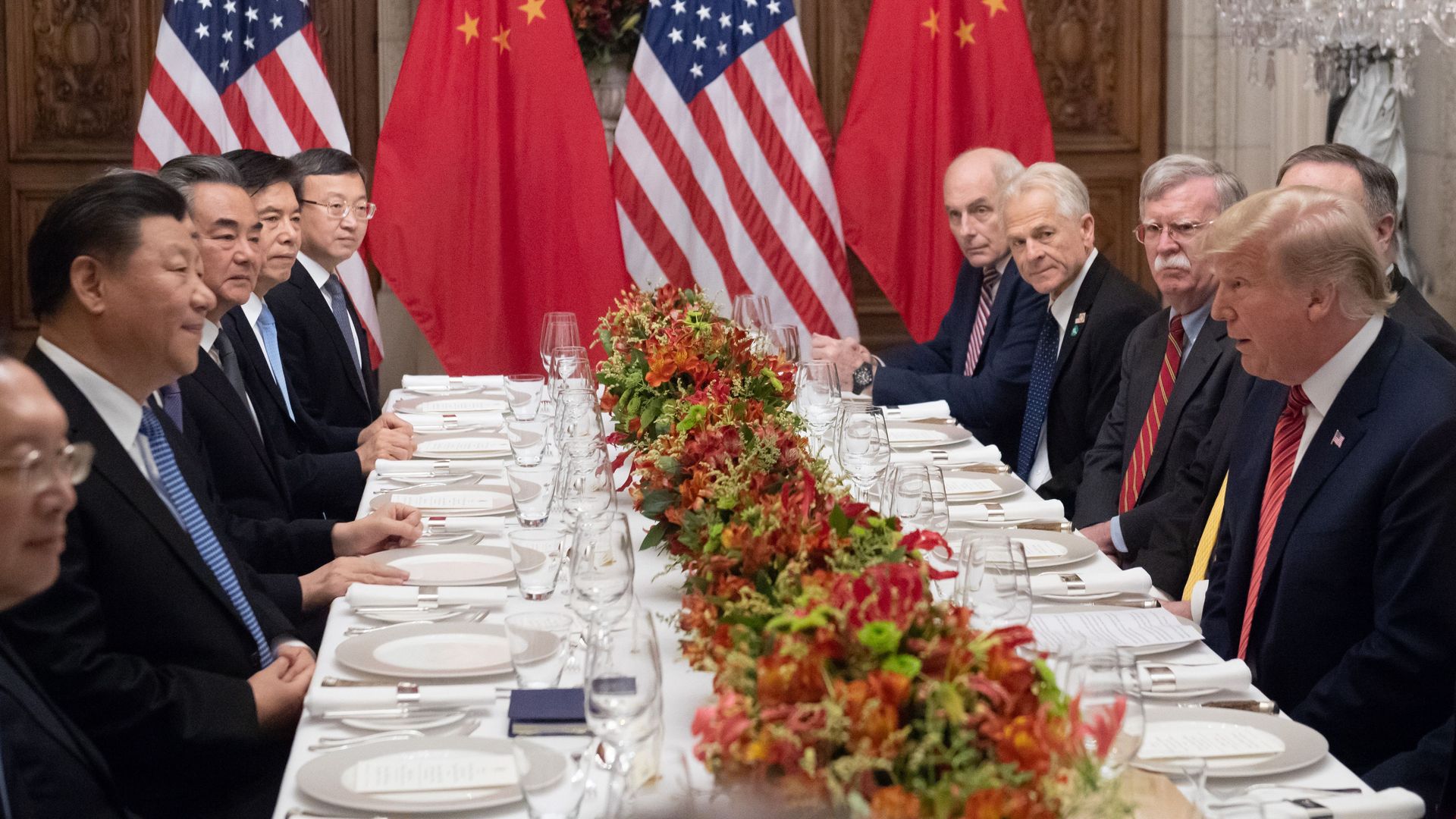 President Donald Trump and Chinese President Xi Jinping hold a dinner meeting at the end of the G20.