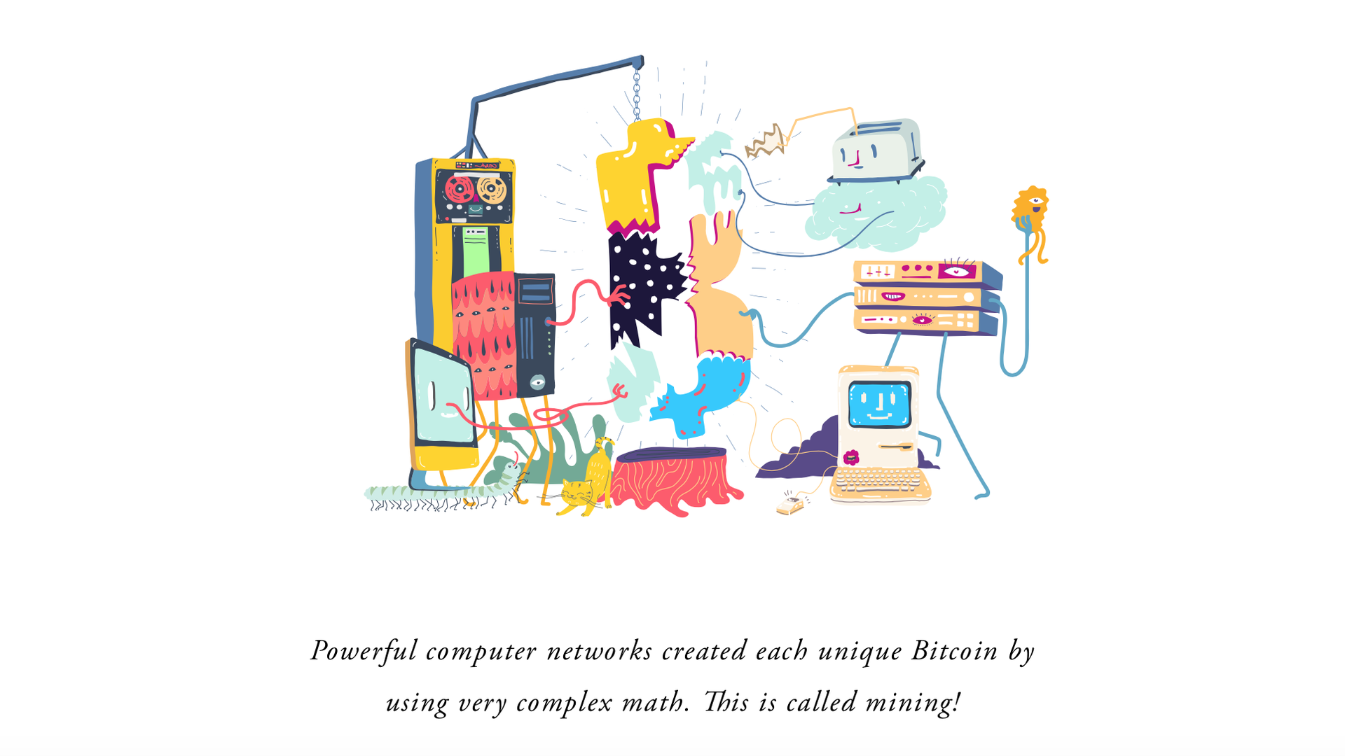 Square uses the style of a children's book to explain Bitcoin