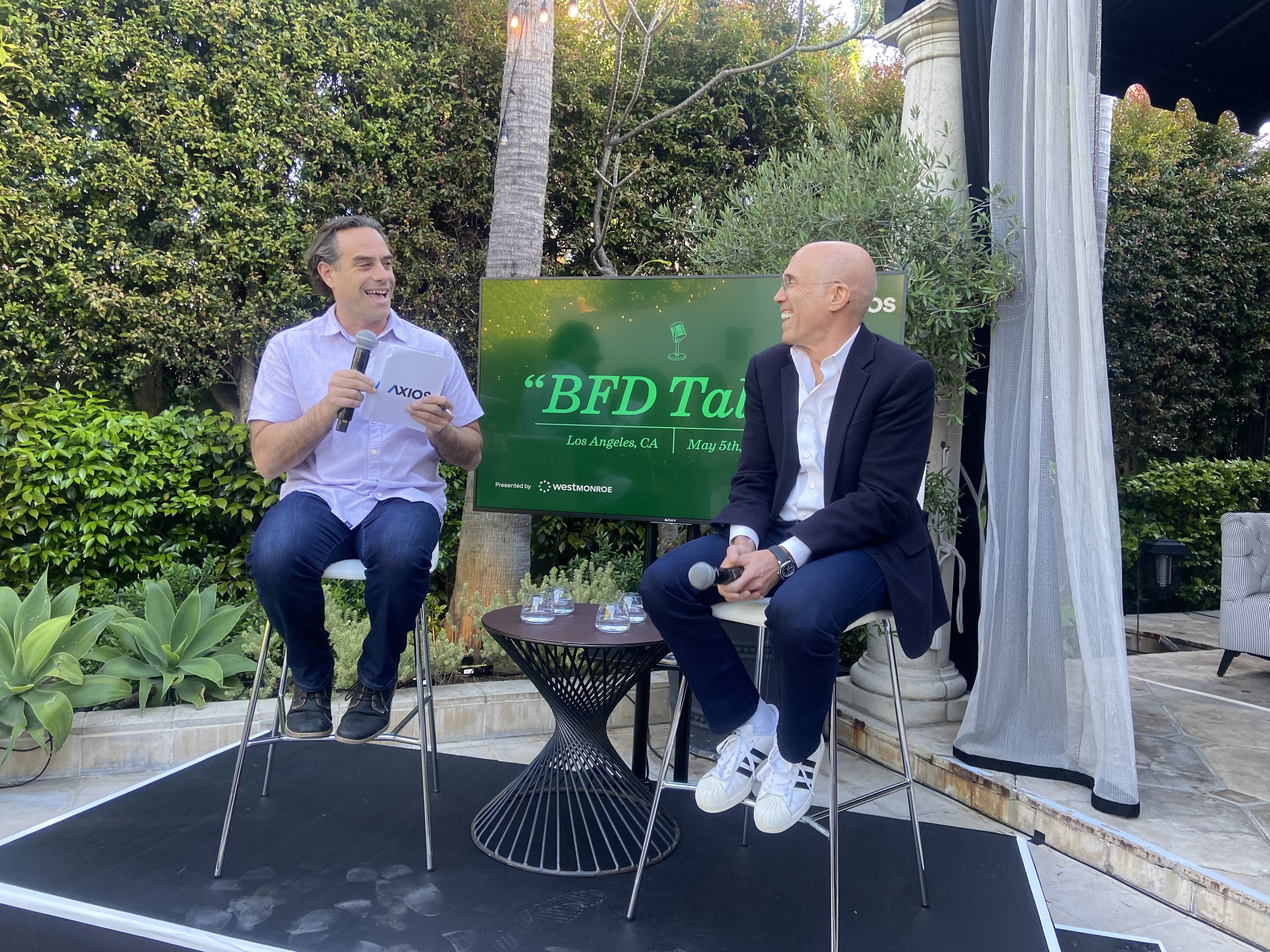 Axios' Dan Primack interviews Dan Katzenberg in Los Angeles yesterday.
