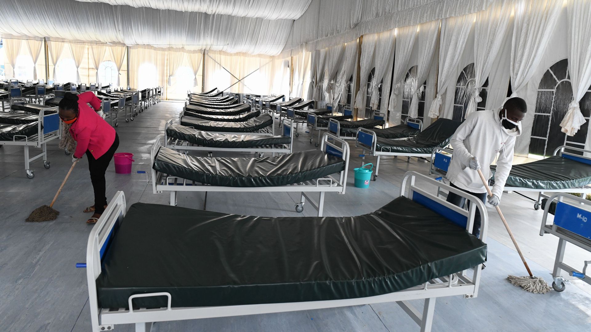 A field hospital in Kenya.
