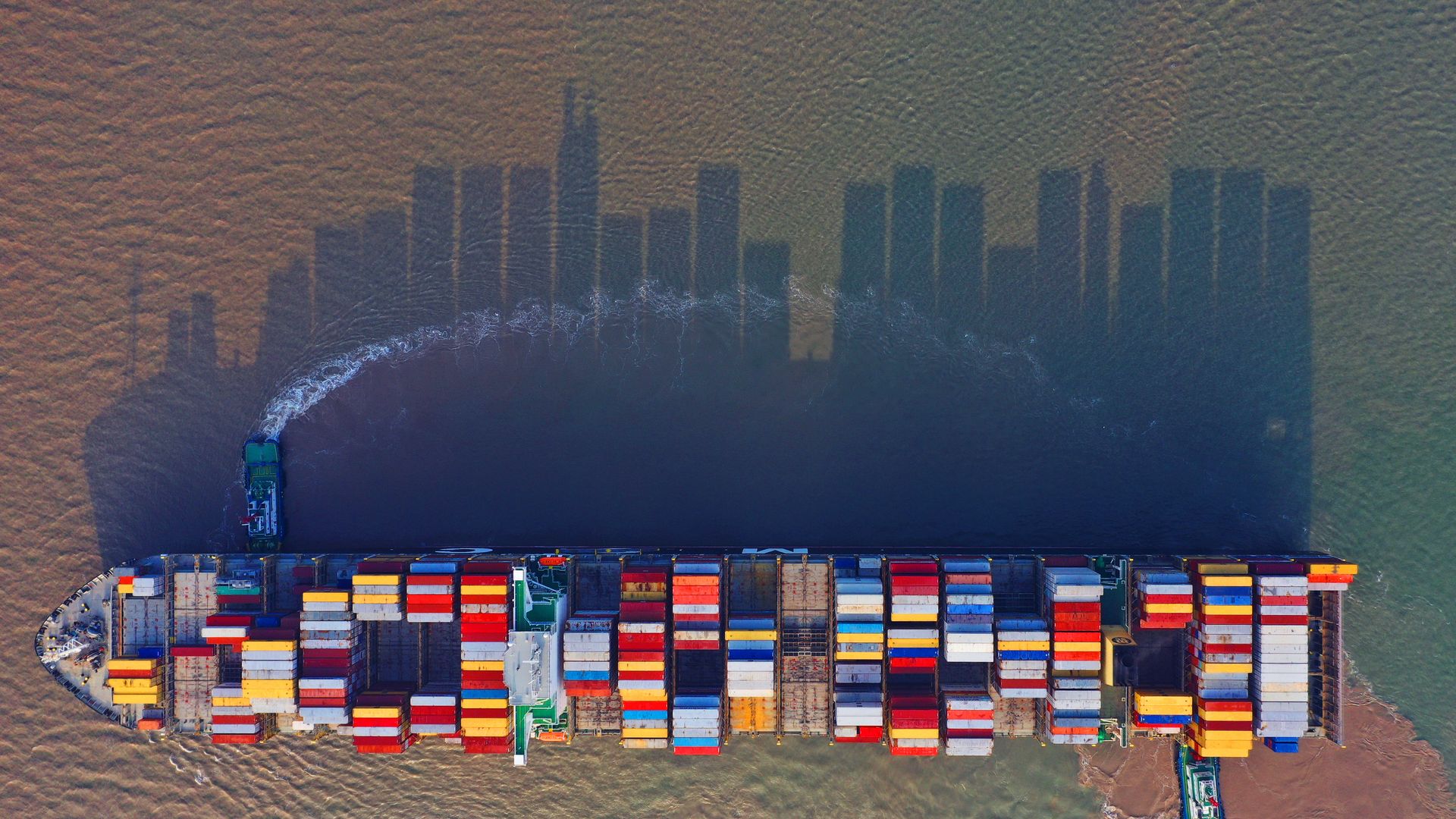 Cargo ship in China