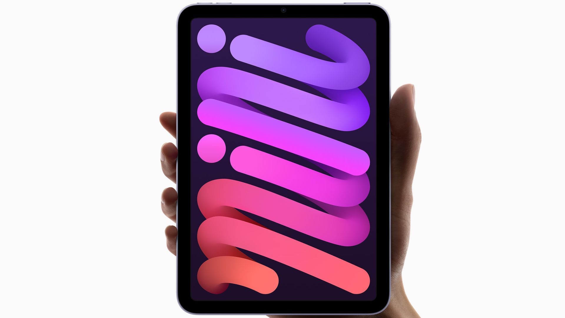 Photo of new iPad mini screen in a user's hand