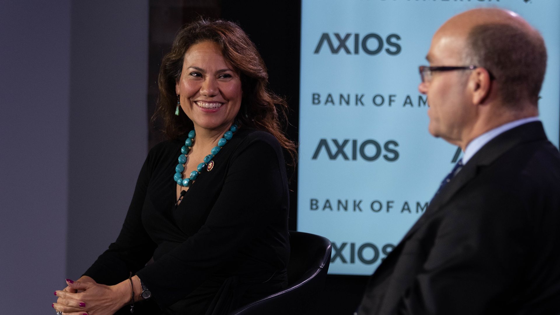 Rep. Veronica Escobar in conversation with Axios' Mike Allen.