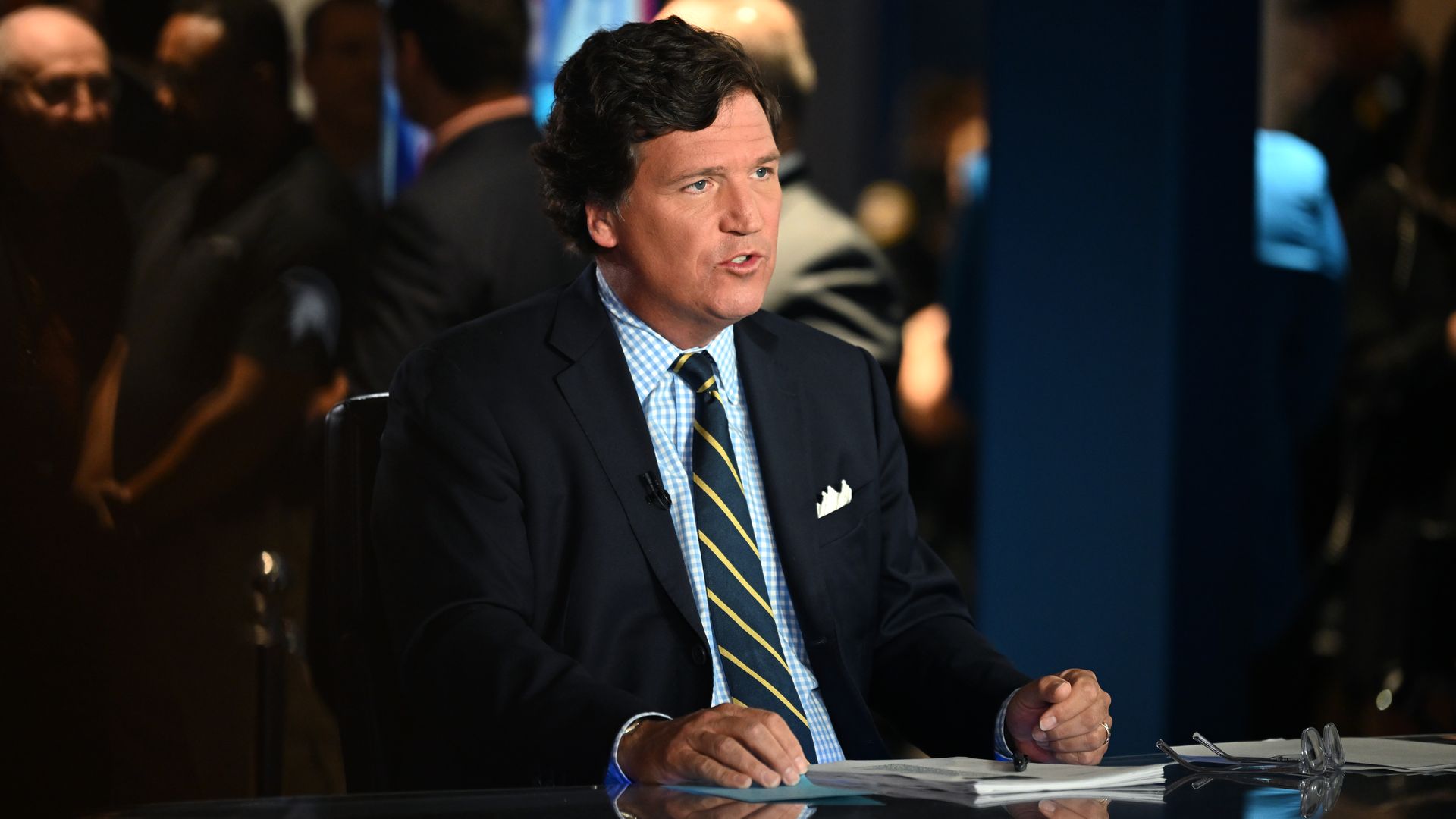 Tucker Carlson speaks during 2022 FOX Nation Patriot Awards at Hard Rock Live at Seminole Hard Rock Hotel & Casino Hollywood on November 17, 2022 in Hollywood, Florida.