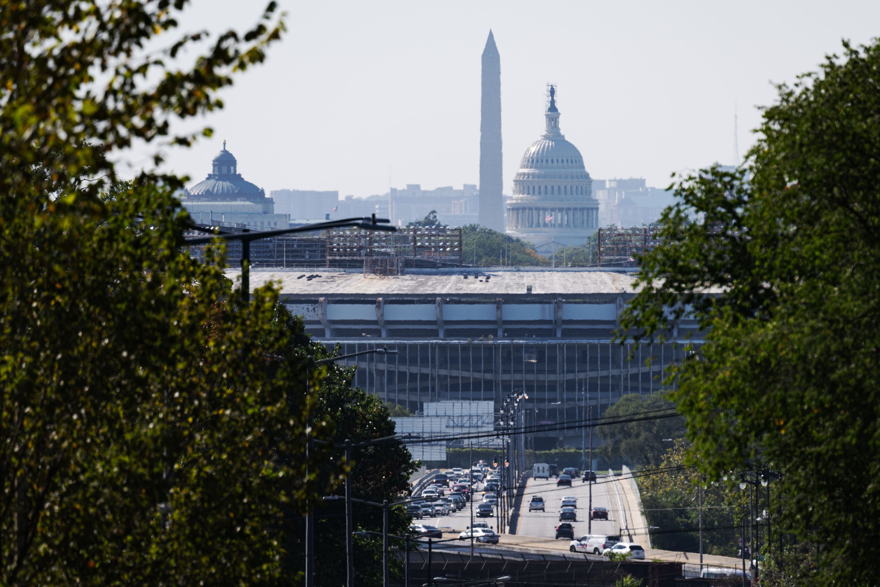 RFK Stadium in front of the Capitol building.